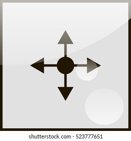 Arrows in four directions.
