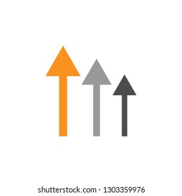 Arrows and graph icon. Element of financial, diagrams and reports icon for mobile concept and web apps. Detailed Arrows and graph icon can be used for web and mobile