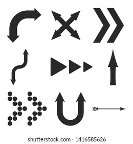 Arrows. Graphic template. Vector illustration