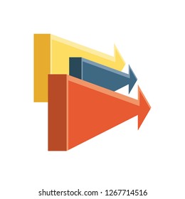 arrows guide isolated icons