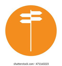 arrows guide signal isolated icon vector illustration design
