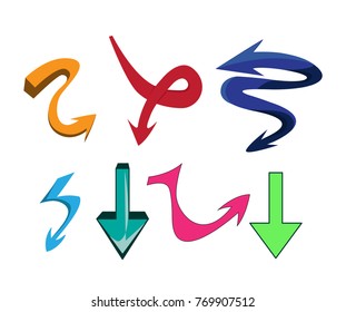 Arrows hand drawn, new style with exclusive detail