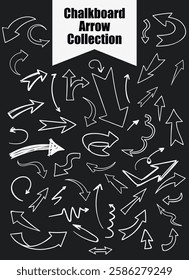 arrows hand drawn  vector cartoon doodle set collection