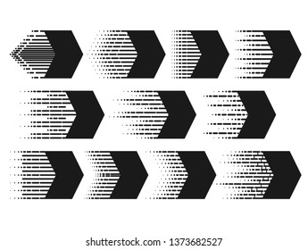 Arrows icon. Abstract arrow. Arrow on a isolated white background. Vector - Vector illustration