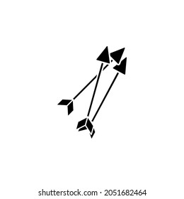 Arrows icon in ancient roma set