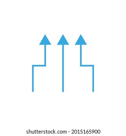 Pfeilsymbol für App und Website-Design. Vektorgrafik.
