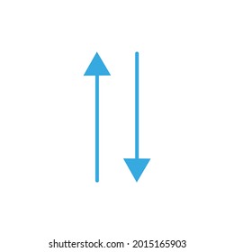 Icono de flechas para el diseño de aplicaciones y sitios web. Vector.