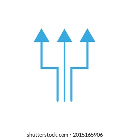 Icono de flechas para el diseño de aplicaciones y sitios web. Vector.