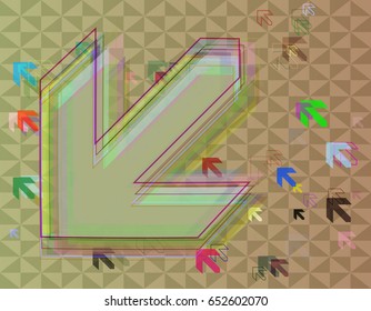 arrows icon background