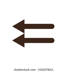 arrows icon design, Direction web forward direction web forward infographic and pointer theme Vector illustration