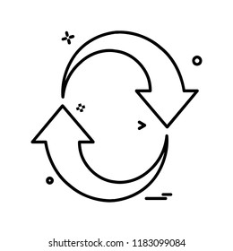 Arrows icon design vector
