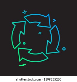 Arrows icon design vector