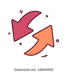 Arrows icon design vector