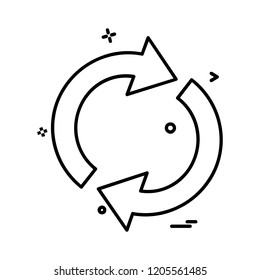 Arrows icon design vector