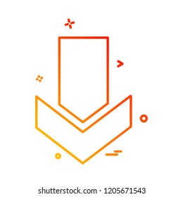 Arrows icon design vector