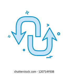Arrows icon design vector
