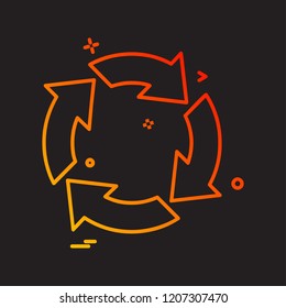 Arrows icon design vector