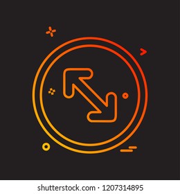 Arrows icon design vector