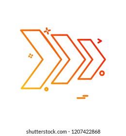 Arrows icon design vector