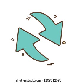 Arrows icon design vector