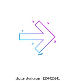 Arrows icon design vector