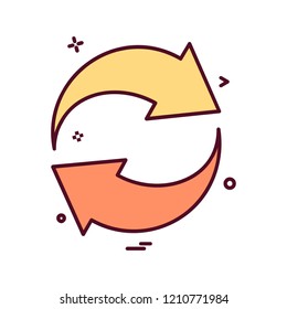 Arrows icon design vector