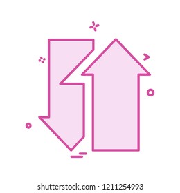 Arrows icon design vector