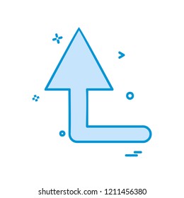 Arrows icon design vector