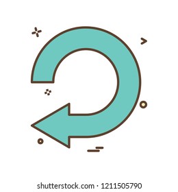 Arrows icon design vector
