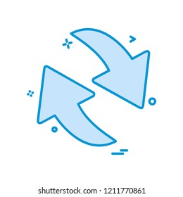 Arrows icon design vector