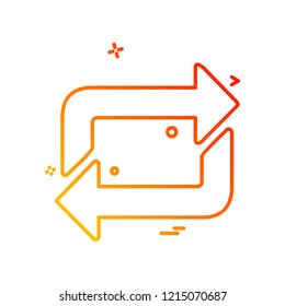 Arrows icon design vector