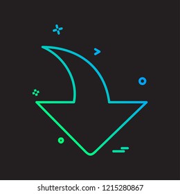 Arrows icon design vector