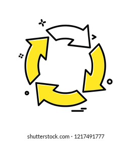 Arrows icon design vector