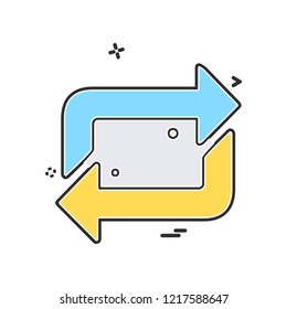 Arrows icon design vector