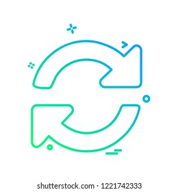 Arrows icon design vector