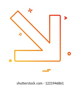 Arrows icon design vector