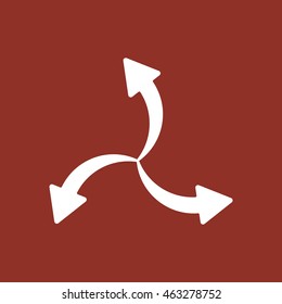  Arrows icon. Flat design.