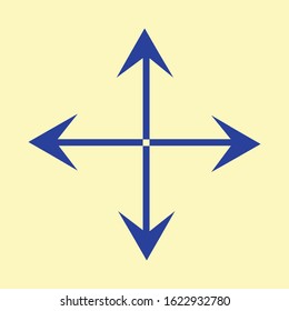 Arrows icon flat design illustration