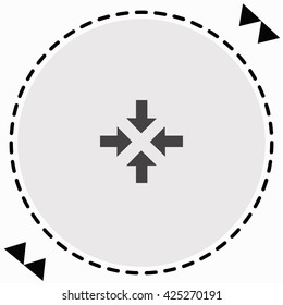 Arrows icon Flat Design. Isolated Illustration.