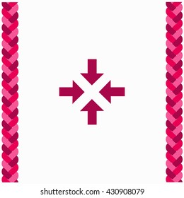 Arrows icon Flat Design. Isolated Illustration.
