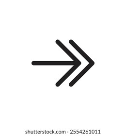 Arrows icon Flat line illustration