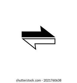 Icono de flechas aislado en fondo blanco , Concepto de intercambio de dinero. Ilustración vectorial