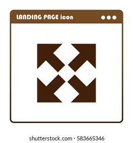 Arrows, icon for the landing page