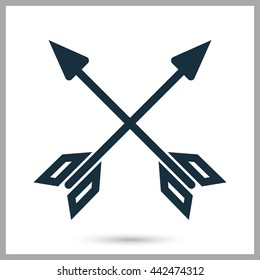 Arrows icon on the background