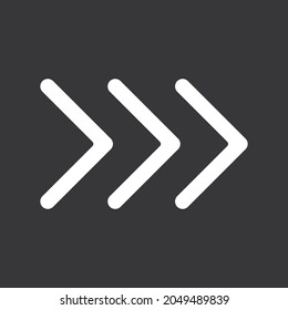 Arrows icon on grey background