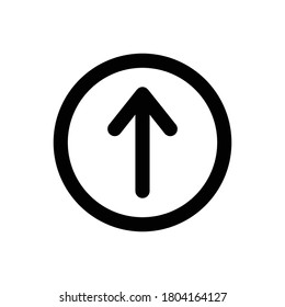 Arrows Up (Arrows) icon outline vector. isolated on white background