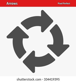 Arrows Icon. Professional, pixel perfect icon optimized for both large and small resolutions. EPS 8 format.