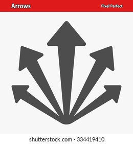 Icono de flechas. Icono profesional y perfecto en píxeles optimizado para resoluciones grandes y pequeñas. Formato EPS 8.