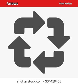 Arrows Icon. Professional, pixel perfect icon optimized for both large and small resolutions. EPS 8 format.