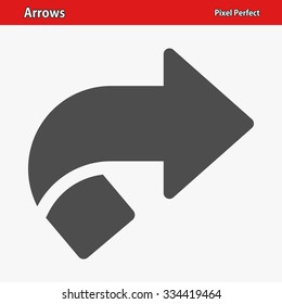 Arrows Icon. Professional, pixel perfect icon optimized for both large and small resolutions. EPS 8 format.
